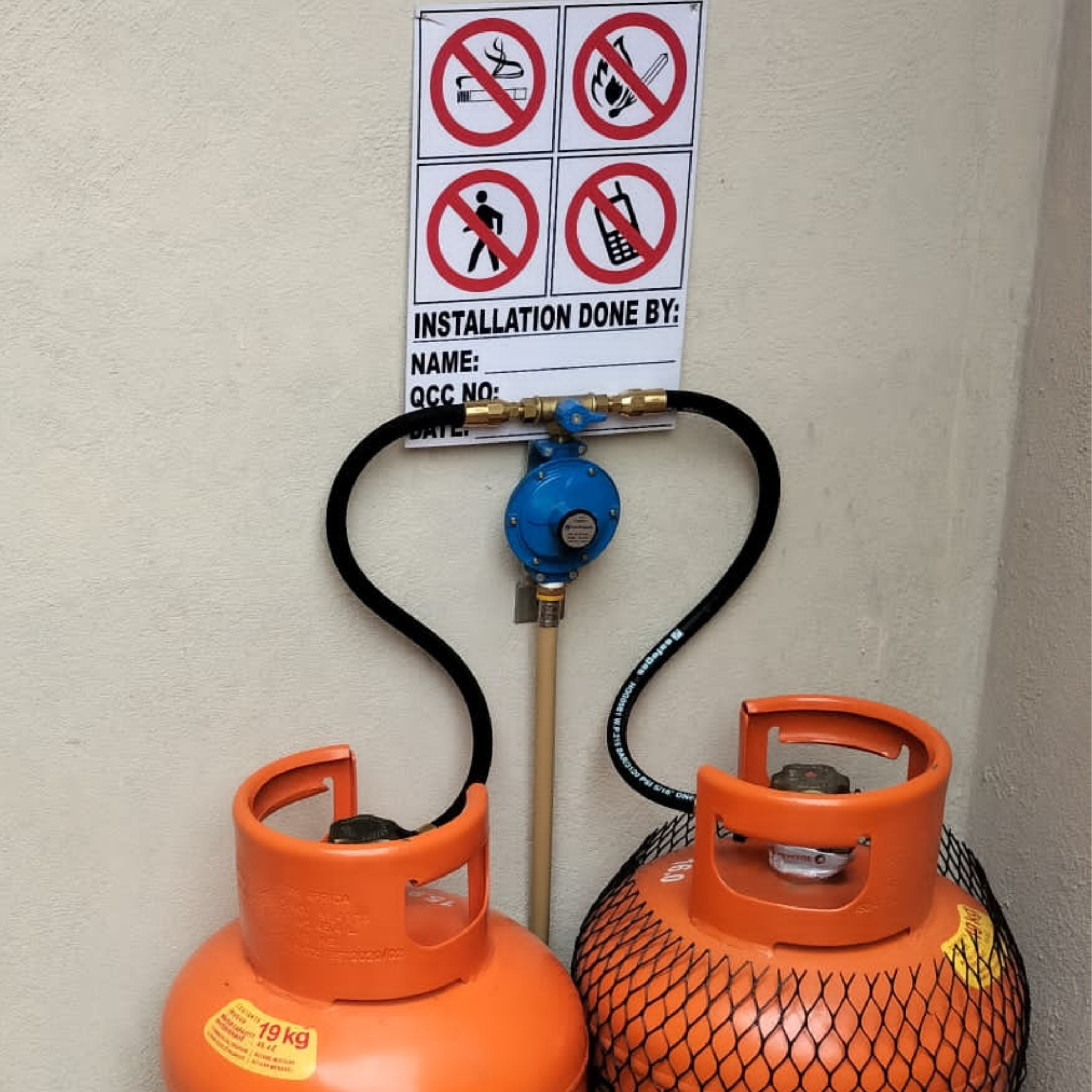 External Gas Installations with Change Over Regulator